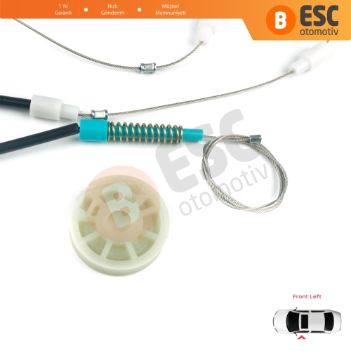 Peugeot 306 Phase 2/3 1997-2002 Cabrio Convertible 922285 İçin Elektrikli Sol Cam Kriko Tamir Seti