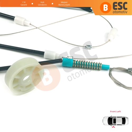 Peugeot 306 Phase 2/3 1997-2002 Cabrio Convertible 922285 İçin Elektrikli Sol Cam Kriko Tamir Seti