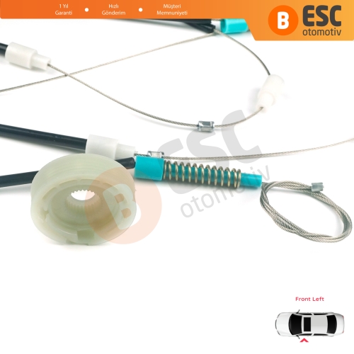 Peugeot 306 Phase 2/3 1997-2002 Cabrio Convertible 922285 İçin Elektrikli Sol Cam Kriko Tamir Seti