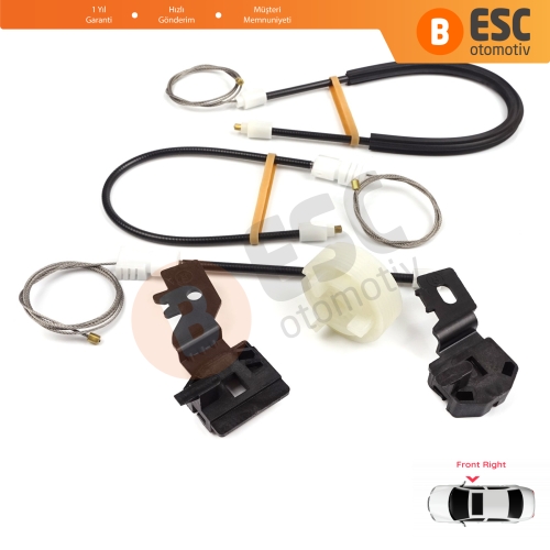 Nissan Qashqai MK1 J10 2006-2013 80770JD000 İçin Elektrikli Ön Sağ Cam Kriko Tamir Seti