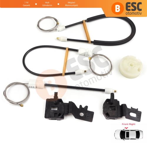 Nissan Qashqai MK1 J10 2006-2013 80770JD000 İçin Elektrikli Ön Sağ Cam Kriko Tamir Seti