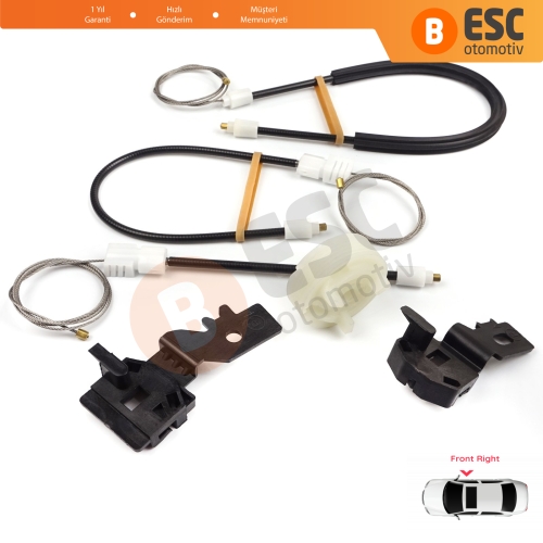 Nissan Qashqai MK1 J10 2006-2013 80770JD000 İçin Elektrikli Ön Sağ Cam Kriko Tamir Seti