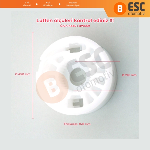Mercedes BMW Seat VW Saab A2097200746 51337138465 İçin Ön veya Arka Sol Kapı Cam Kriko Tamir Makarası