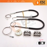 Jaguar X Type X400 2001-2009 4/5 Kapı C2S51553 İçin Elektrikli Ön Sağ Cam Kriko Tamir Seti