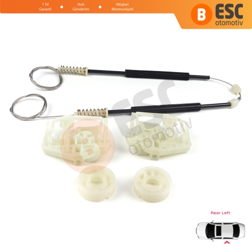 BMW X3 E83 2003-2011 SUV 51353448251 İçin Elektrikli Arka Sol Cam Kriko Tamir Seti