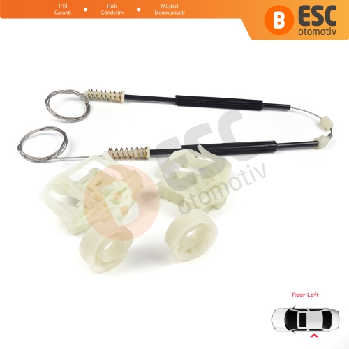 BMW X3 E83 2003-2011 SUV 51353448251 İçin Elektrikli Arka Sol Cam Kriko Tamir Seti