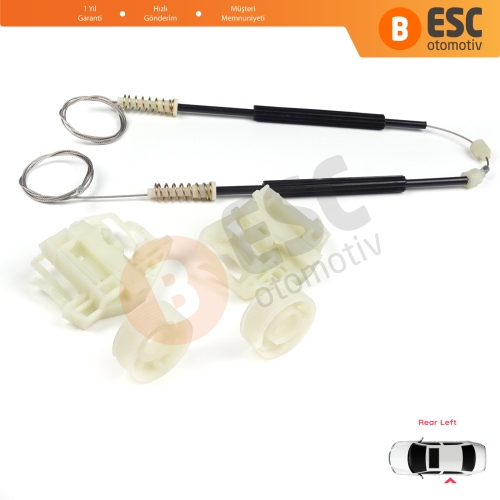 BMW X3 E83 2003-2011 SUV 51353448251 İçin Elektrikli Arka Sol Cam Kriko Tamir Seti