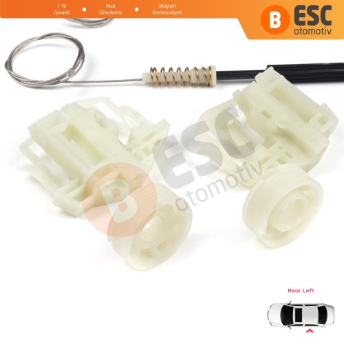 BMW X3 E83 2003-2011 SUV 51353448251 İçin Elektrikli Arka Sol Cam Kriko Tamir Seti