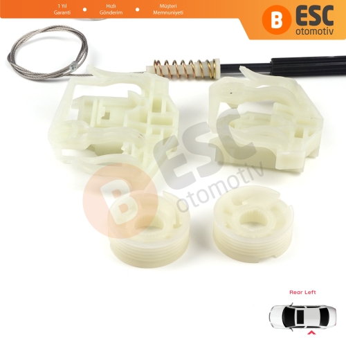 BMW X3 E83 2003-2011 SUV 51353448251 İçin Elektrikli Arka Sol Cam Kriko Tamir Seti