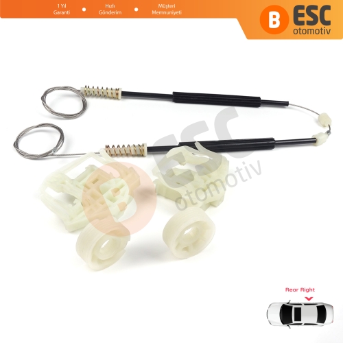 BMW X3 E83 2003-2011 SUV 51353448252 İçin Elektrikli Arka Sağ Cam Kriko Tamir Seti