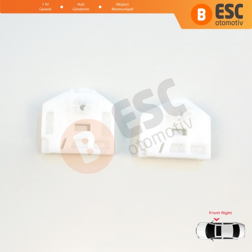 Renault Kangoo MK2 FW KW 2007-2021 Citan W415 807207012R İçin Ön Sağ Cam Kriko Tamir Klipsi A+B