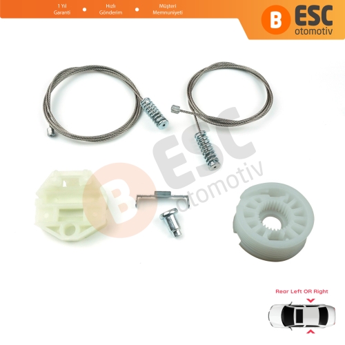 Mercedes E-Class W210 S210 1995-2003 2107301646 2107301546 İçin Arka Sol veya Sağ Cam Kriko Tamir Seti