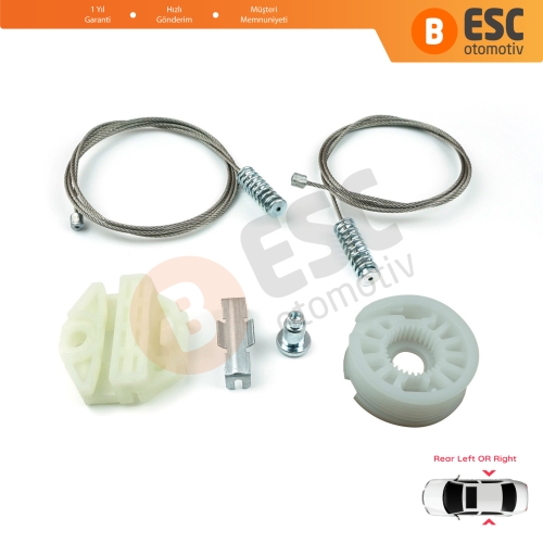 Mercedes E-Class W210 S210 1995-2003 2107301646 2107301546 İçin Arka Sol veya Sağ Cam Kriko Tamir Seti