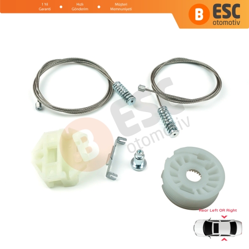 Mercedes E-Class W210 S210 1995-2003 2107301646 2107301546 İçin Arka Sol veya Sağ Cam Kriko Tamir Seti