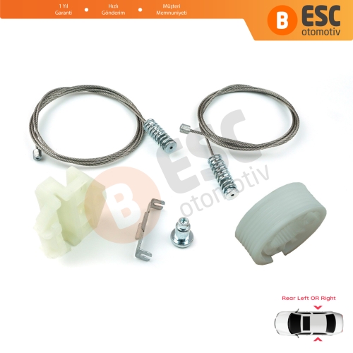 Mercedes E-Class W210 S210 1995-2003 2107301646 2107301546 İçin Arka Sol veya Sağ Cam Kriko Tamir Seti