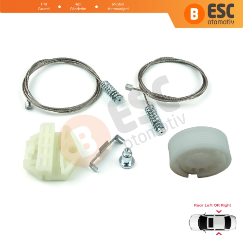 Mercedes E-Class W210 S210 1995-2003 2107301646 2107301546 İçin Arka Sol veya Sağ Cam Kriko Tamir Seti