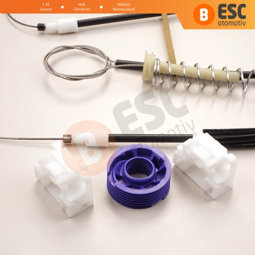 Audi A3 MK2 8P 8PA 8P1 2003-2013 4/5 Kapı 8P4837462 İçin Elektrikli Ön Sağ Cam Kriko Tamir Seti