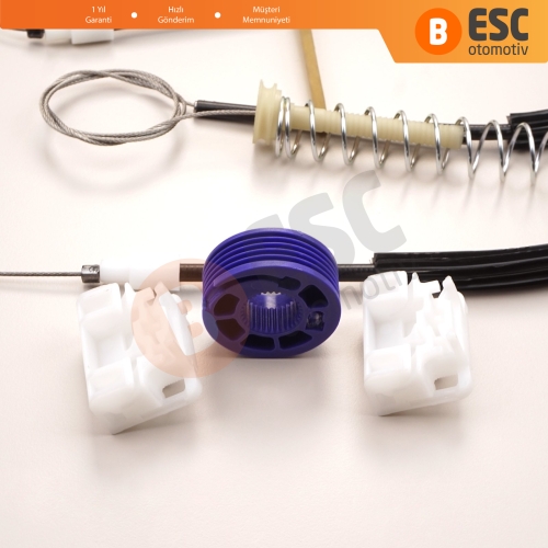 Audi A3 MK2 8P 8PA 8P1 2003-2013 4/5 Kapı 8P4837462 İçin Elektrikli Ön Sağ Cam Kriko Tamir Seti
