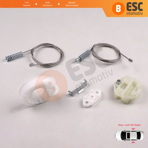 Opel Astra G T98 1998-2004 4/5 Door 90521877 90521878 İçin Arka Sol veya Sağ Cam Kriko Tamir Seti