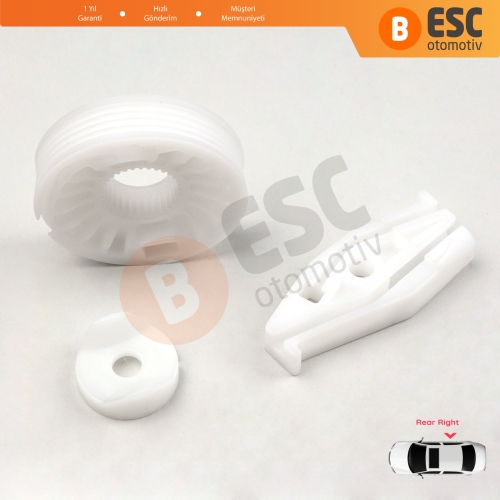 VW New Beetle Cabriolet İçin Sağ Arka Cam Kriko Tamir Seti