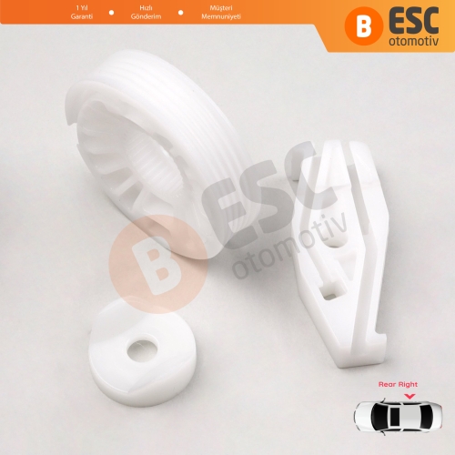 VW New Beetle Cabriolet İçin Sağ Arka Cam Kriko Tamir Seti