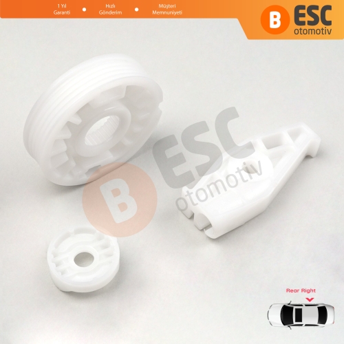 VW New Beetle Cabriolet İçin Sağ Arka Cam Kriko Tamir Seti