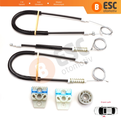 VW Passat B6 3C 3C2 3C5 2005-2011 4/5 Kapı 3C1837461 İçin Elektrikli Ön Sol Cam Kriko Tamir Seti
