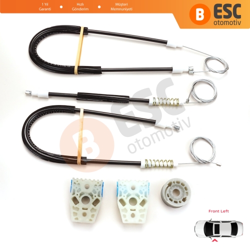 VW Passat B6 3C 3C2 3C5 2005-2011 4/5 Kapı 3C1837461 İçin Elektrikli Ön Sol Cam Kriko Tamir Seti