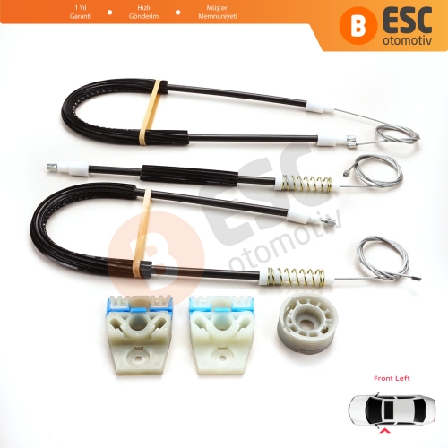 VW Passat B6 3C 3C2 3C5 2005-2011 4/5 Kapı 3C1837461 İçin Elektrikli Ön Sol Cam Kriko Tamir Seti