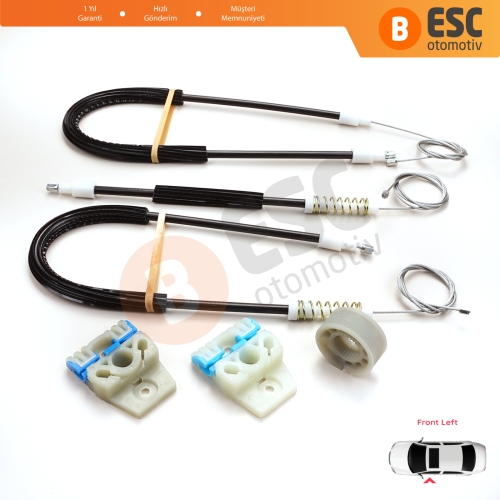 VW Passat B6 3C 3C2 3C5 2005-2011 4/5 Kapı 3C1837461 İçin Elektrikli Ön Sol Cam Kriko Tamir Seti