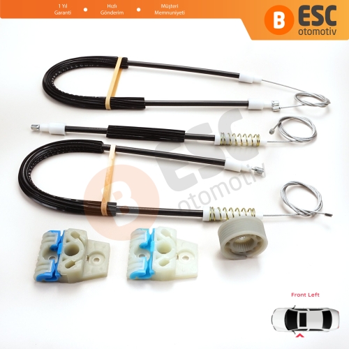 VW Passat B6 3C 3C2 3C5 2005-2011 4/5 Kapı 3C1837461 İçin Elektrikli Ön Sol Cam Kriko Tamir Seti