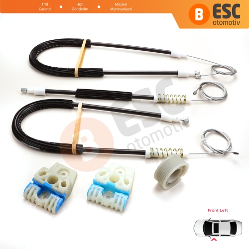 VW Passat B6 3C 3C2 3C5 2005-2011 4/5 Kapı 3C1837461 İçin Elektrikli Ön Sol Cam Kriko Tamir Seti