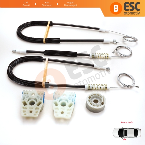 VW Passat B6 3C 3C2 3C5 2005-2011 4/5 Kapı 3C1837461 İçin Elektrikli Ön Sol Cam Kriko Tamir Seti