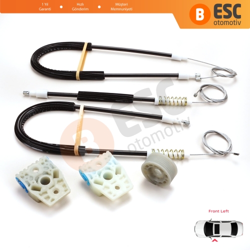 VW Passat B6 3C 3C2 3C5 2005-2011 4/5 Kapı 3C1837461 İçin Elektrikli Ön Sol Cam Kriko Tamir Seti