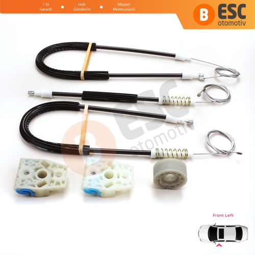 VW Passat B6 3C 3C2 3C5 2005-2011 4/5 Kapı 3C1837461 İçin Elektrikli Ön Sol Cam Kriko Tamir Seti