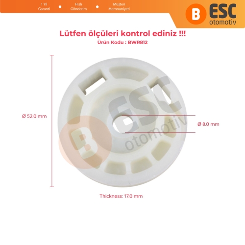 Renault Scenic Megane 1 İçin Sağ veya Sol Cam Kriko Makarası