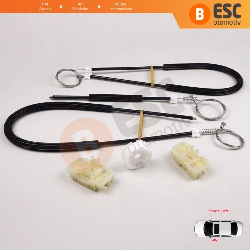 Seat Ibiza MK4 6J8 6P8 6J5 6P1 2008-2017 5-Kapı 6J4837401 İçin Elektrikli Ön Sol Cam Kriko Tamir Seti