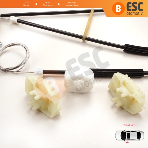 Seat Ibiza MK4 6J5 6P1 6J1 6P5 2008-2017 2/3 Kapı HB Coupe 6J3837401 İçin Elektrikli Sol Cam Kriko Tamir Seti