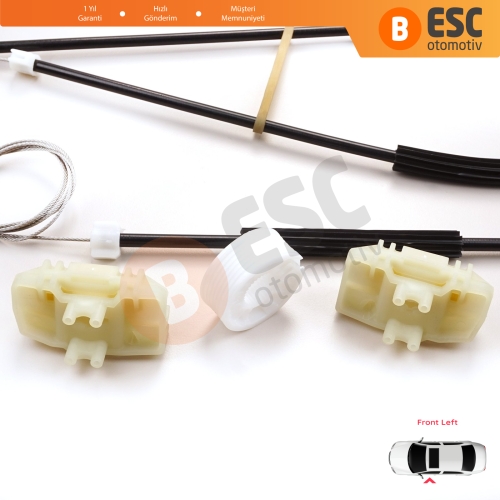 Seat Ibiza MK4 6J5 6P1 6J1 6P5 2008-2017 2/3 Kapı HB Coupe 6J3837401 İçin Elektrikli Sol Cam Kriko Tamir Seti