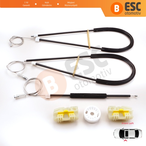 Seat Ibiza MK4 6J5 6P1 6J1 6P5 2008-2017 2/3 Kapı HB Coupe 6J3837401 İçin Elektrikli Sol Cam Kriko Tamir Seti