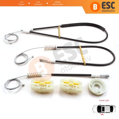 Land Rover Freelander MK1 L314 LN 1997-2006 3/5 Kapı LR006372 İçin Elektrikli Ön Sol Kapı Cam Kriko Tamir Seti Ekstra Dayanıklı Klipsler