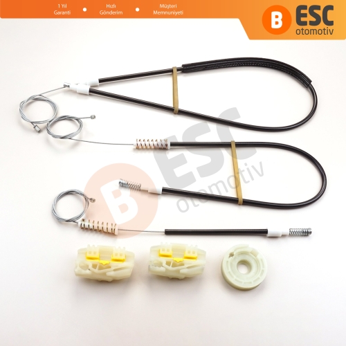 Land Rover Freelander MK1 L314 LN 1997-2006 3/5 Kapı LR006371 İçin Elektrikli Ön Sağ Kapı Cam Kriko Tamir Seti Ekstra Dayanıklı Klipsler