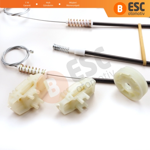 Land Rover Freelander MK1 L314 LN 1997-2006 3/5 Kapı LR006371 İçin Elektrikli Ön Sağ Kapı Cam Kriko Tamir Seti Ekstra Dayanıklı Klipsler