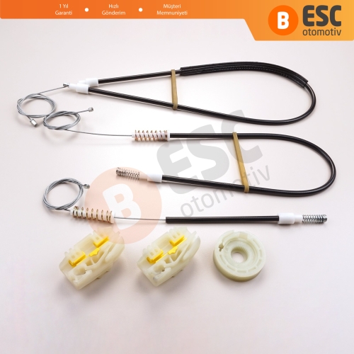 Land Rover Freelander MK1 L314 LN 1997-2006 3/5 Kapı LR006371 İçin Elektrikli Ön Sağ Kapı Cam Kriko Tamir Seti Ekstra Dayanıklı Klipsler