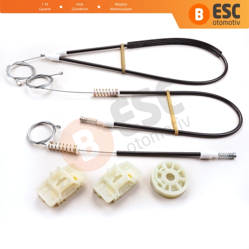 Land Rover Freelander MK1 L314 LN 1997-2006 3/5 Kapı LR006371 İçin Elektrikli Ön Sağ Kapı Cam Kriko Tamir Seti Ekstra Dayanıklı Klipsler