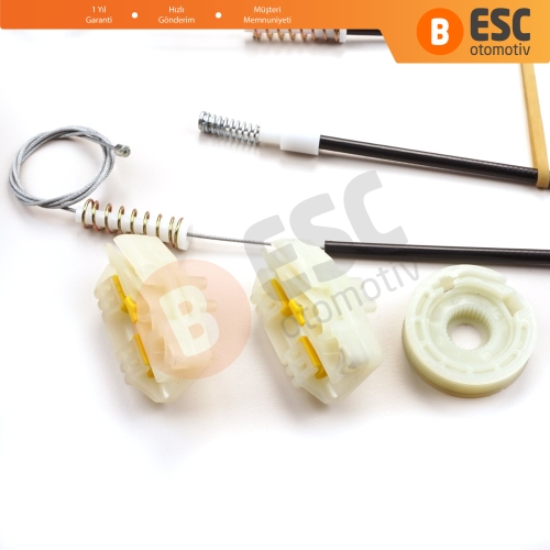 Land Rover Freelander MK1 L314 LN 1997-2006 3/5 Kapı LR006371 İçin Elektrikli Ön Sağ Kapı Cam Kriko Tamir Seti Ekstra Dayanıklı Klipsler