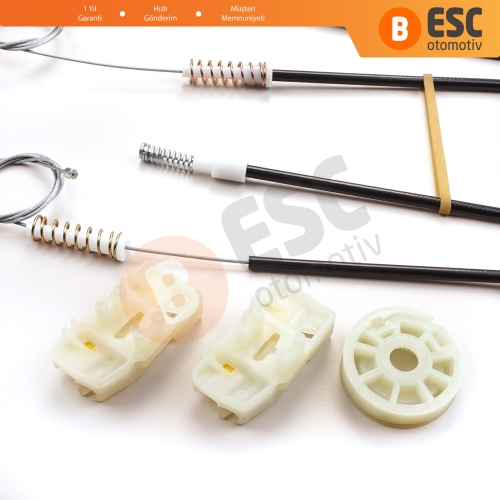 Land Rover Freelander MK1 L314 LN 1997-2006 3/5 Kapı LR006371 İçin Elektrikli Ön Sağ Kapı Cam Kriko Tamir Seti Ekstra Dayanıklı Klipsler