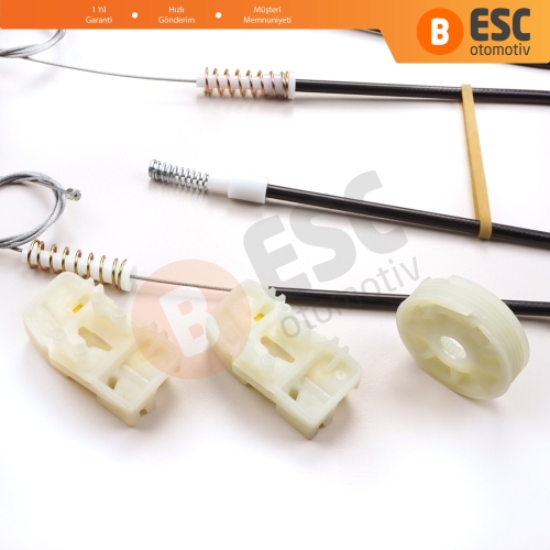 Land Rover Freelander MK1 L314 LN 1997-2006 3/5 Kapı LR006371 İçin Elektrikli Ön Sağ Kapı Cam Kriko Tamir Seti Ekstra Dayanıklı Klipsler