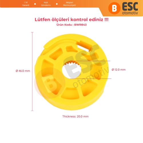 Audi A3 A4 A6 İçin Sol Ön Cam Kriko Tamir Makarası