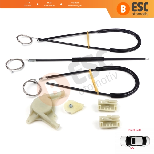 Mercedes Vito Viano Mixto MK2 W639 2003-2010 6397200046 İçin Ön Sol Kapı Cam Kriko Tamir Seti